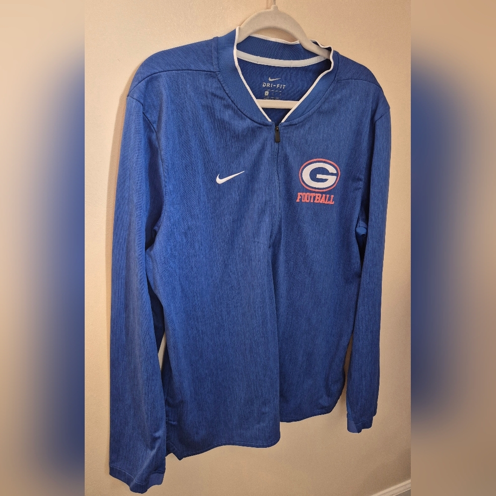 Nike DriFit Georgia Bulldogs‎ 1/4 Zip Shirt - Mens Size Large - Picture 2 of 4